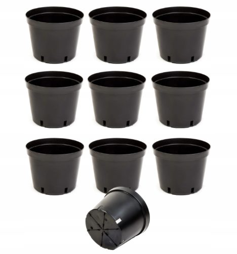  AR-BAKET Blumentopf 28,5 cm x 21,5 x 21,5 cm Durchmesser 21,5 cm Kunststoff schwarz