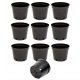  AR-BAKET Blumentopf 28,5 cm x 21,5 x 21,5 cm Durchmesser 21,5 cm Kunststoff schwarz