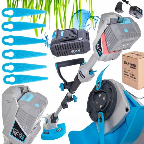  BATTERIE-STRIMMER 40V AKKU-BÜRSTE BUTTER GRASBUTTER 25CM