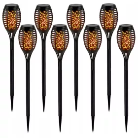  SuperLED Solarlampe, schwarz, 50 cm, 8 Stk.