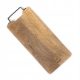  Holzbrett mit Metallgriff 41x18 HOMLA