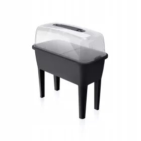    Prosperplast Blumentopf 77 cm x 38,7 x 82 cm schwarzer Kunststoff