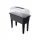  Prosperplast Blumentopf 77 cm x 38,7 x 82 cm schwarzer Kunststoff
