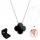  SILBER Damen-Kettenhalskette, SILBER pr. 925 Clover ONYX + KOSTENLOS