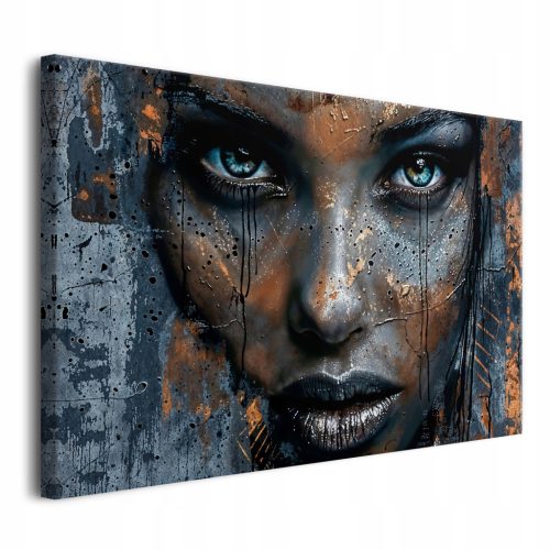  Leinwandgemälde Wandbilder für das Wohnzimmer, Frauengesicht, 80x120cm