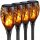  ARSA GO Solarlampe, schwarz, 50 cm, 4 Stk.