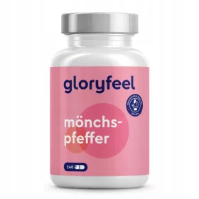   Gloryfeel Chasteberry Kapseln - 240 Stück für 8 Monate, Vegan und Laborgeprüft