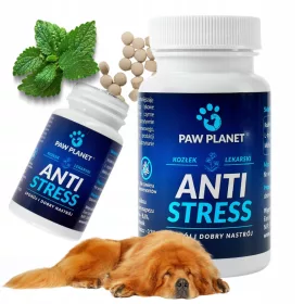    PAW PLANET ANTI STRESS Stresstabletten für Hunde beruhigend, Baldrian-Zitronenmelisse