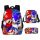  Dreiteiliger Rucksack mit Mario-Cartoon