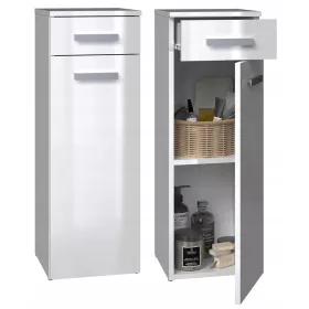  BADEZIMMERSCHRANK POSTEL V DS GLÄNZEND WEISS