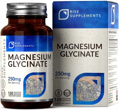 Magnesiumglycinat 120 Kapseln zu je 250mg - Rise Supplements