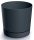  Prosperplast Blumentopf 35 cm x 35 x 32 cm Durchmesser 35 cm Kunststoff schwarz, Graphit