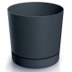  Prosperplast Blumentopf 35 cm x 35 x 32 cm Durchmesser 35 cm Kunststoff schwarz, Graphit