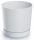  Prosperplast Blumentopf 24 cm x 24 x 23,1 cm Durchmesser 23,9 cm Kunststoff weiß