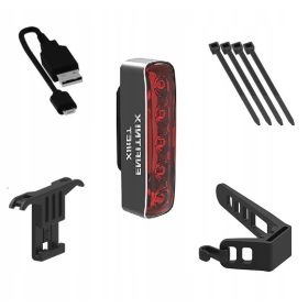  XlitET Fahrradlampe Rückbeleuchtung USB-Bremssensor (E104)