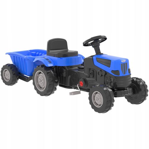  WOOPIE Farmer GoTrac MAXI PLUS Trettraktor mit Anhänger, Blau