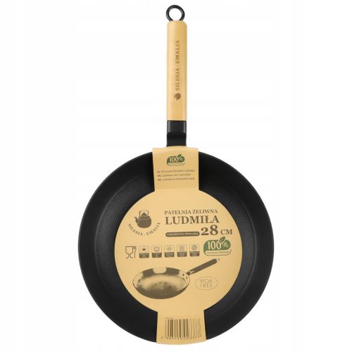 LUDMIŁA Gusseisenpfanne 28 cm - Qualität und Innovation mit Keramikbeschichtung