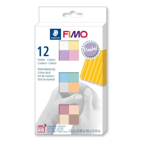  Fimo Soft Pastel Set, duroplastische Masse