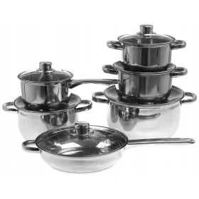  Set Rossner TW191 Silbertöpfe, 12-tlg.