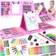  GROSSES KÜNSTLERISCHES SET ZUM MALEN, MARKER, CENCILS, FARBEN, KINDER, XXL-KOFFER