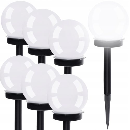  Gardlov eingebettete Solarlampe, weiß, 35 cm, 6 Stk.