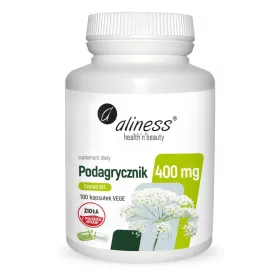   Aliness Giersch-Extrakt 10:1, 400mg, 100 vegane Kapseln – Ideal für Veganer und Vegetarier