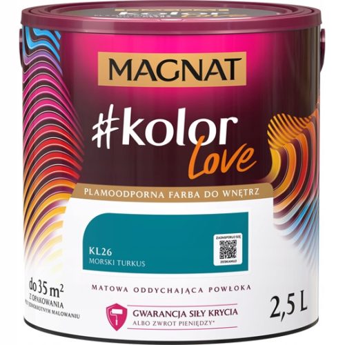  Magnat Latex-Wandfarbe 2,5 l Meertürkis matt