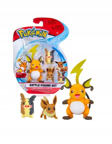  POKéMON 3ER-PACK RAICHU MORPEKO EEVEE FIGUREN
