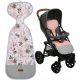  EINSATZ FÜR EINEN KINDERWAGEN, DOPPELSEITIGER MODERNER PREMIUM-BABYMAM-SITZ