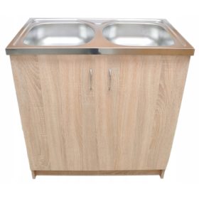  Küchenschrank unter der Spüle 50x80, Sonoma-Eiche