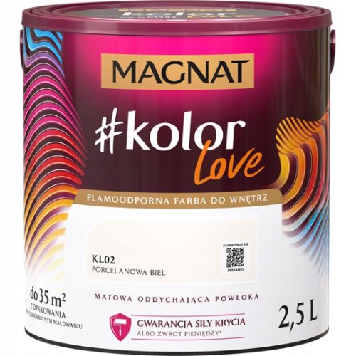  Magnat Latex-Wandfarbe 2,5 l Porzellan Mattweiß