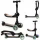  MoMi Kiuru Roller mit Sattel, schwarz