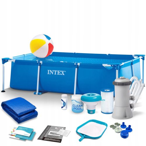  Intex rechteckiger Rahmenpool 220 x 150 cm