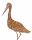 STORCHVOGEL METALLGARTENFIGUR AUF EINEM GIPFEL GESCHENK DEKORATION M