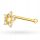  585 GOLD NASENOHRRING STERN mit Zirkonia