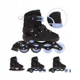    Verstellbare Inline-Skates für Kinder 4in1 Spokey QUATTRO in den Größen 38-41