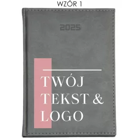    A5-Kalender 2025 TÄGLICHES BUCH mit UV-Druck + IHREM LOGO-TEXT