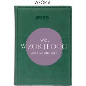  A5-Kalender 2025, Tagesbuch, UV-Druck, Logo, Text, Grafiken