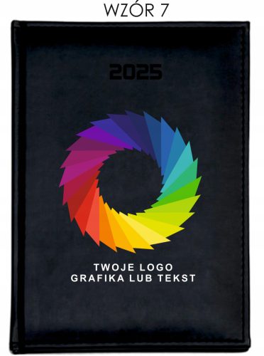  A5-Kalender 2025, Tagesbuch, UV-Druck, Logo-Schriftzug, Grafiken