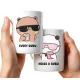  Set Keramikbecher 330 ml GESCHENK FÜR GELIEBTE BUBU DUDU BÄREN