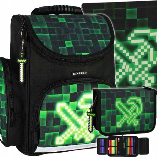  Schultasche mit mehreren Fächern 1l Starpak + 2 weitere Produkte