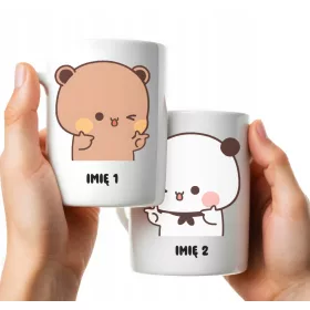    Set Keramikbecher 330 ml GESCHENK FÜR LIEBHABER BUBU DUDU + NAME