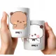  Set Keramikbecher 330 ml GESCHENK FÜR LIEBHABER BUBU DUDU + NAME