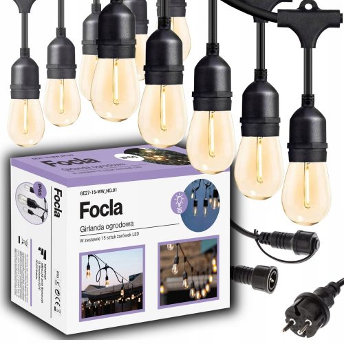  Focla 1800 cm Netz-Lichterkette, weiß