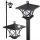  PrzydaSie eingebettete Solarlampe, schwarz, 150 cm, 1 Stk.