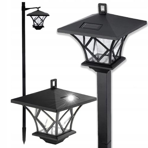  PrzydaSie eingebettete Solarlampe, schwarz, 150 cm, 1 Stk.