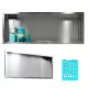  Balneo Wall-Box One Badezimmer-Einbauregal 90 x 30 x 10 cm aus Edelstahl