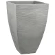 Terrassen-Blumentopf 40 cm x 40 x 60 cm, Kunststoff, Grau- und Silbertöne