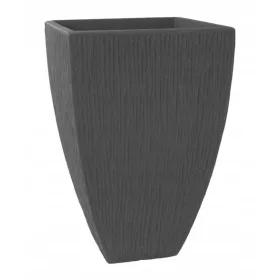 Blumentopf 40 cm x 40 x 60 cm, anthrazitfarbener Kunststoff