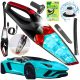  DexXer Handstaubsauger Handstaubsauger Tourist für Car Pro 1 Rot + Gel zum Entfernen von Schmutz, Staub, Kleber, Elastin-Gel